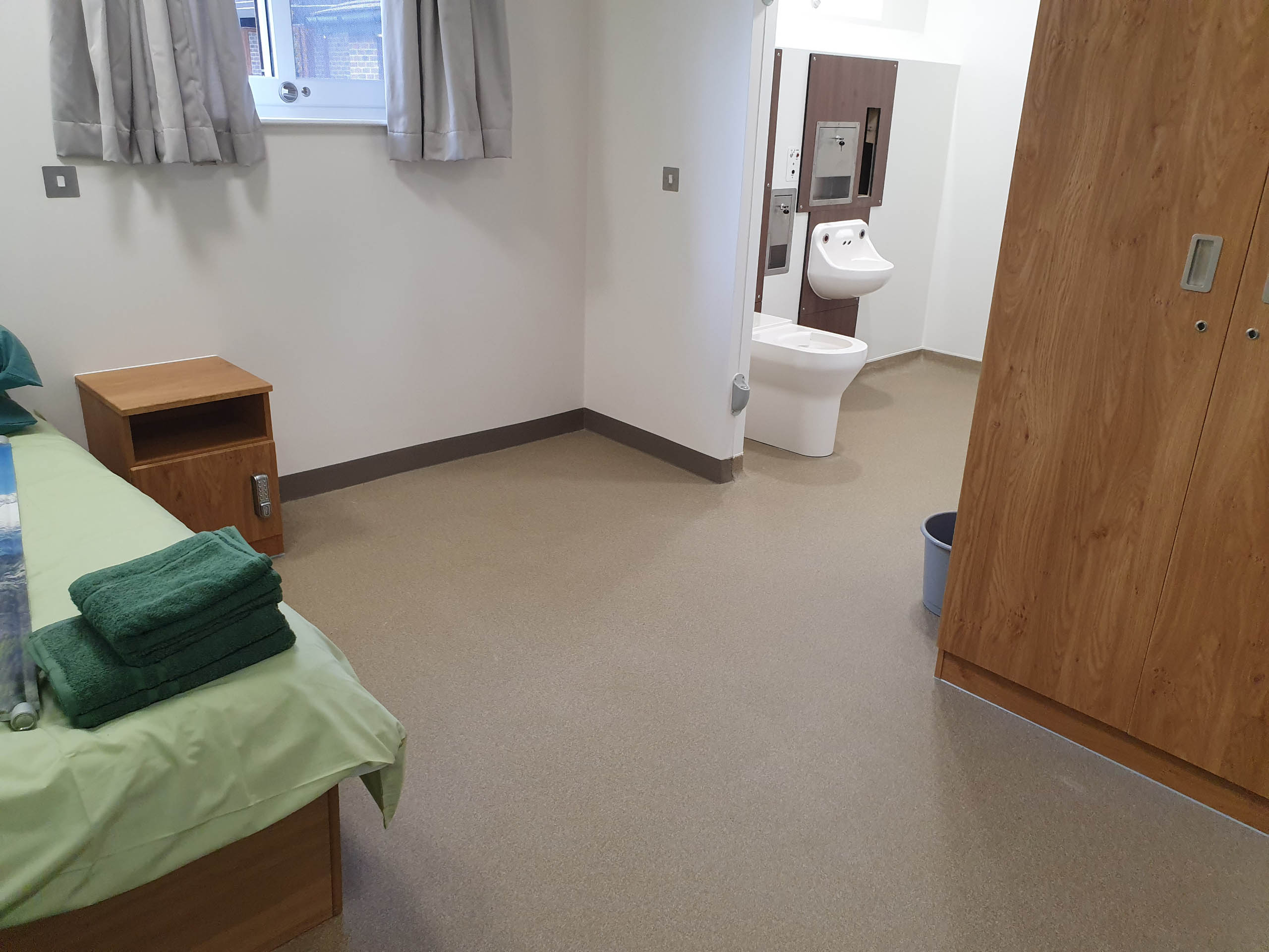 Public sector 7 Resin floor in medical seclusion suites