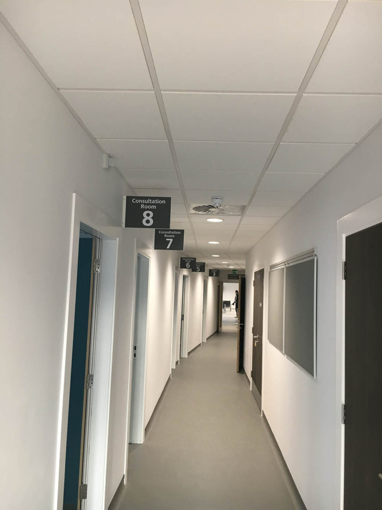 Public sector 3 Resin floor in medical consulting rooms