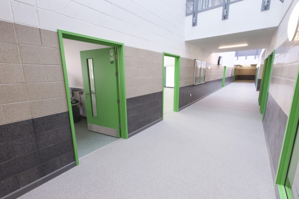 Public sector 2 Resin floor at a school